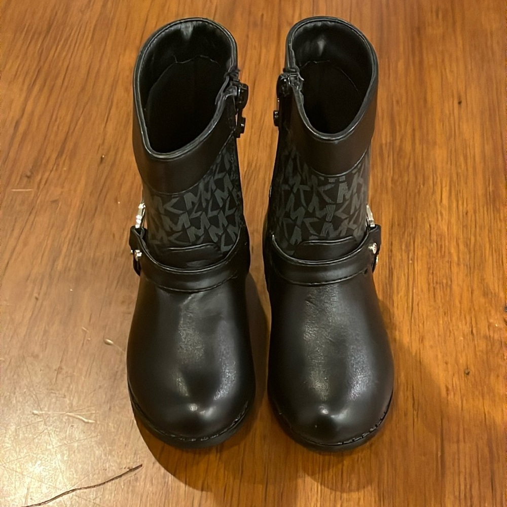 Michael Kors Emma Jacquard Boots black new Infant Toddlers Girls Size 6 - Picture 6 of 13